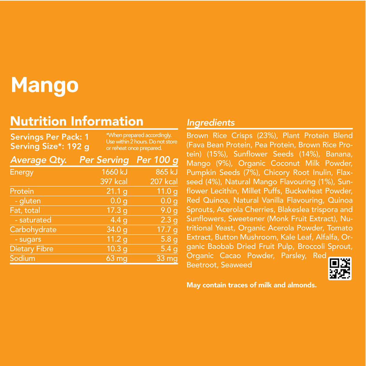 Original Breakfast - Mango/ 400 kcal (8 Pack)