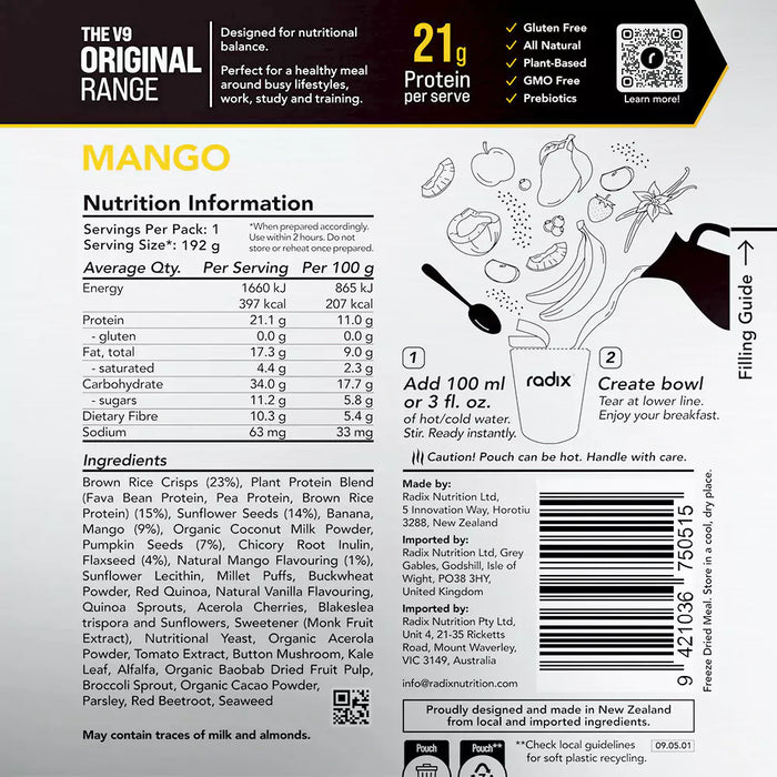 Original Breakfast - Mango/ 400 kcal (8 Pack)