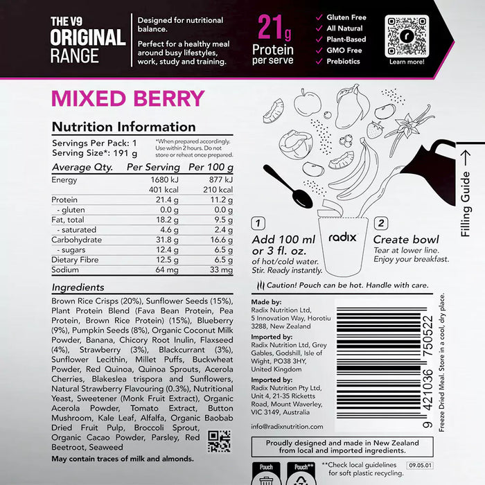 Original Breakfast - Mixed Berry / 400 kcal (8 Pack)