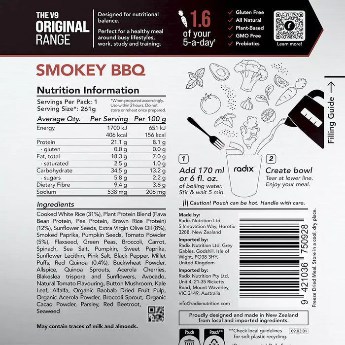Original Meal - Smokey BBQ / 400 kcal (1 Serving)