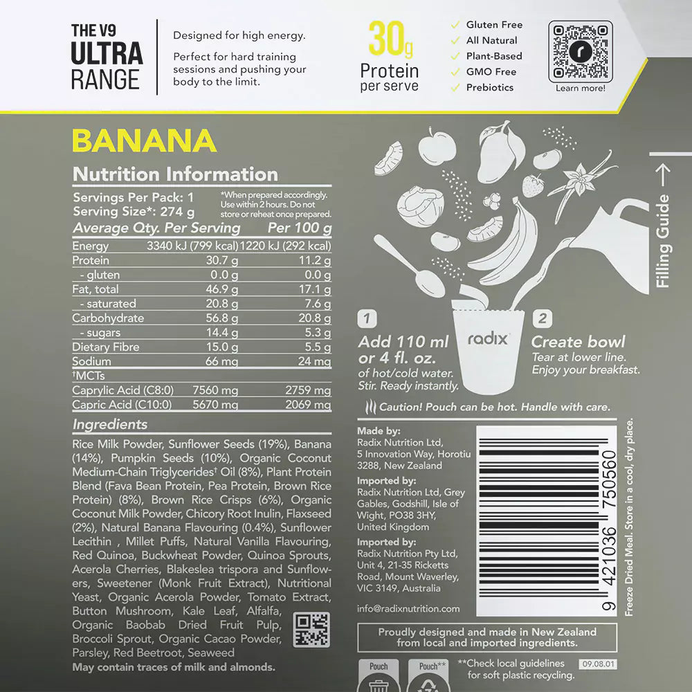 Ultra Breakfast - Banana / 800 kcal (6 Pack)