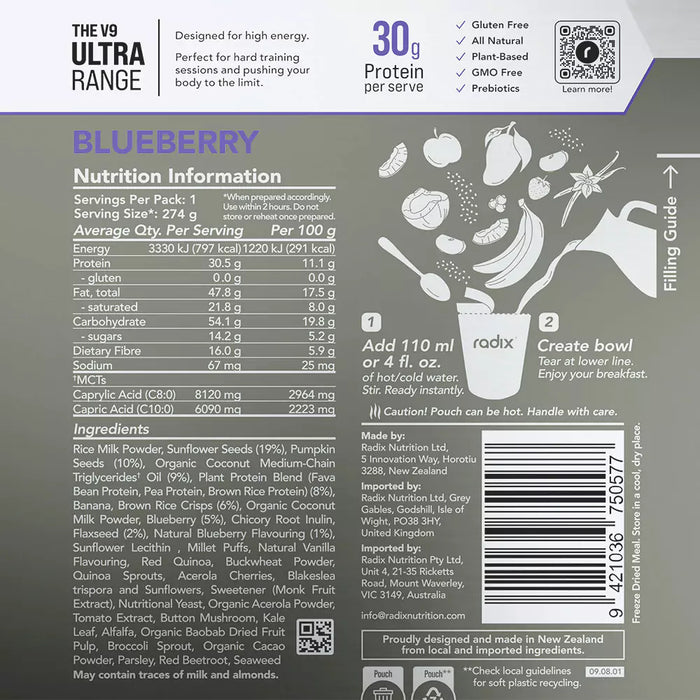 Ultra Breakfast - Blueberry / 800 kcal (6 Pack)