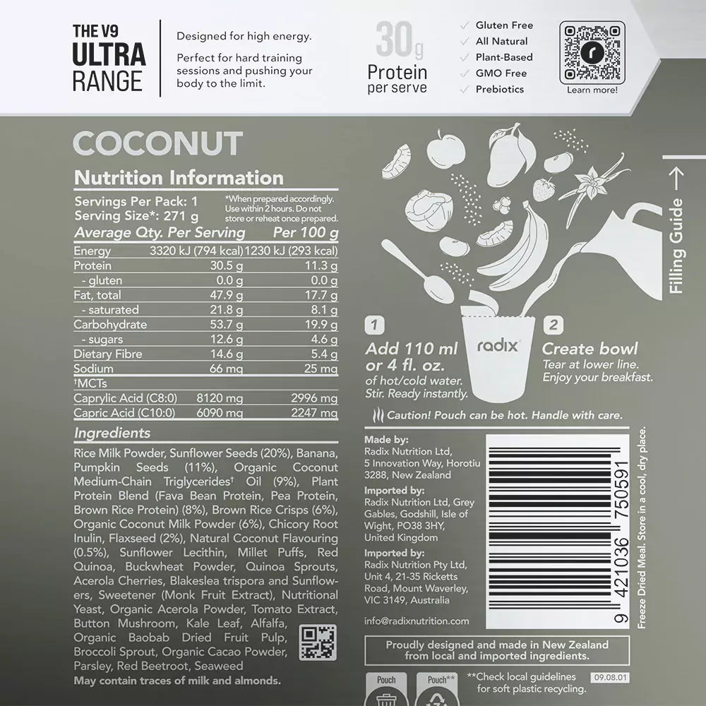Ultra Breakfast - Coconut / 800 kcal (1 Serving)