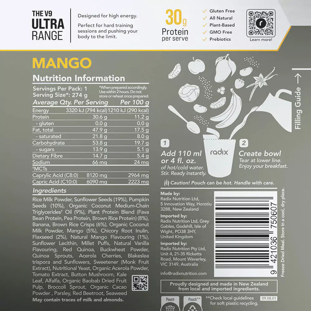 Ultra Breakfast - Mango / 800 kcal (1 Serving)