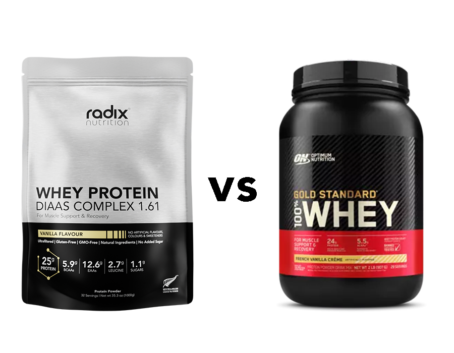 Radix Nutrition Whey Protein vs. Optimum Nutrition Gold - Radix ...