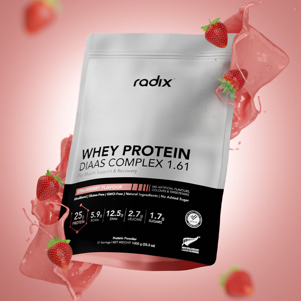 Whey Protein DIAAS Complex 1.61 - 1kg Bag / Strawberry