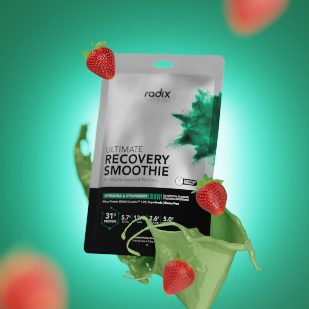 Ultimate Recovery Smoothie - Spirulina &amp; Strawberry / 10 x Single Serve
